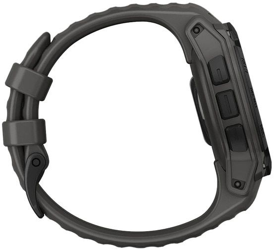 The Garmin Instinct E is a GPS compatible smartwatch.